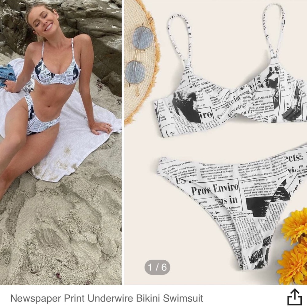 Newspaper bikini